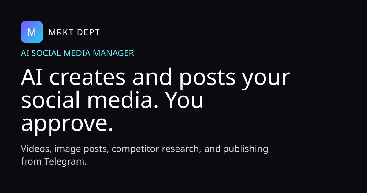 AI-generated social media video post